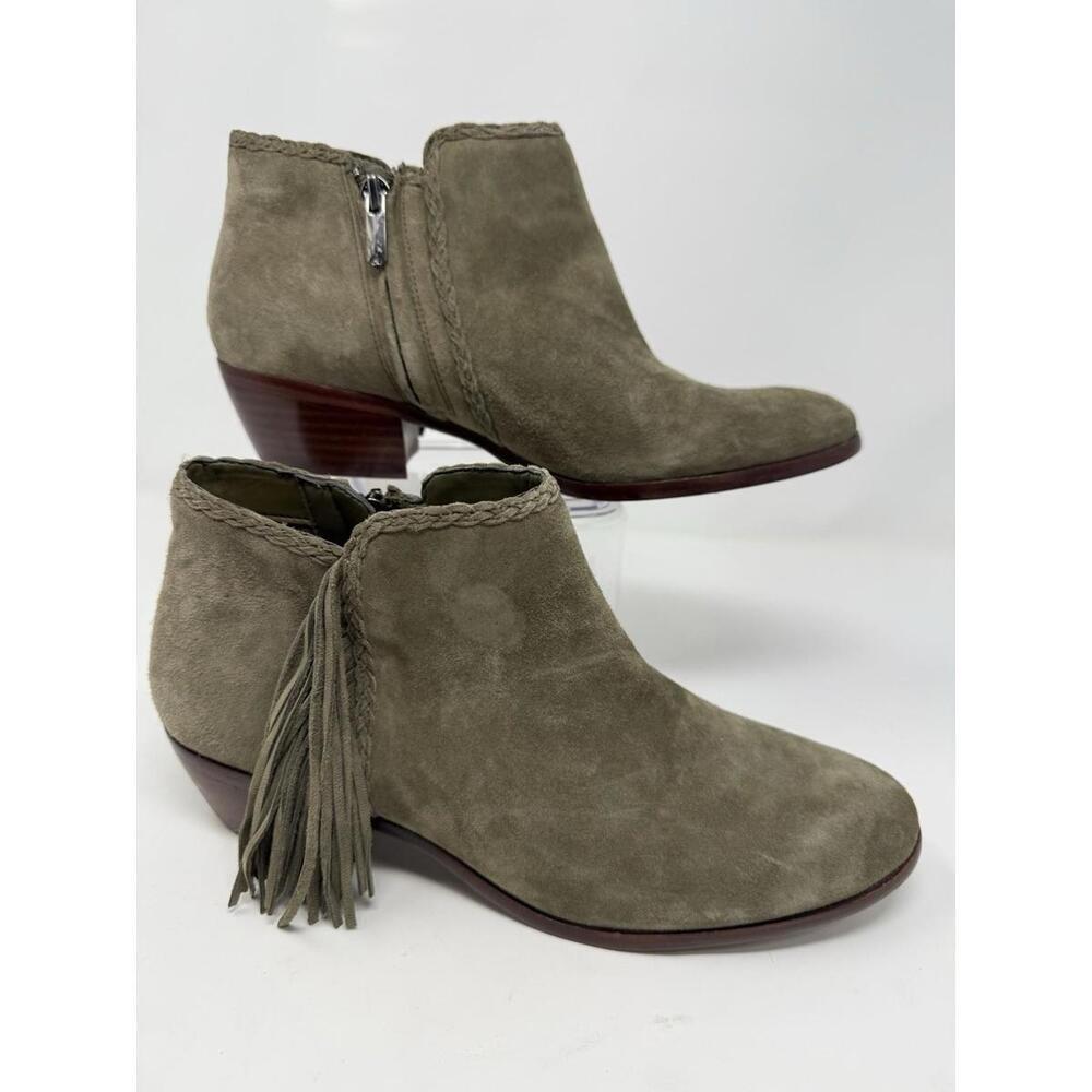 Sam Edelman - Booties- Olive w/Fringe - Size 8- NWT